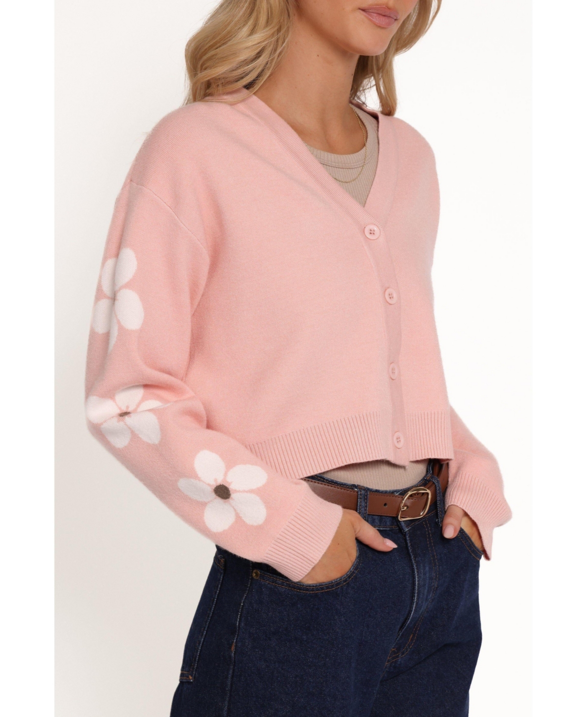 Petal and Pup Women's Lantana Flower Sleeve Cardigan