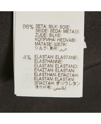 Women's Black Silk Satin Tank Top