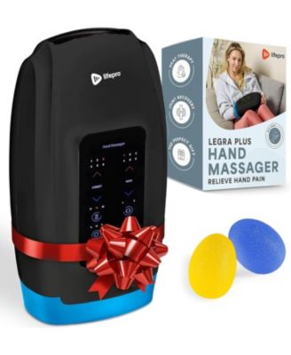 Legra Hand Massager with Heat & Compression – Heated Finger, Wrist & Palm Massager for Pressure Point Therapy