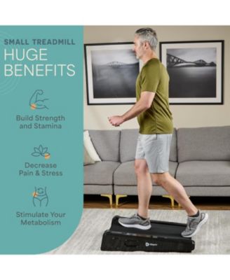 PacerMini Walking Pad Treadmill with Incline – Under Desk Mini Treadmill for Home & Office, Portable Desk Walking Pad with Remote