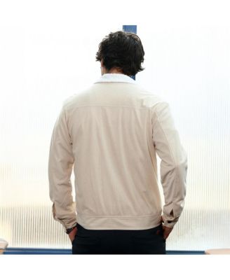 Men's Cream White Utility-Corduroy Jacket