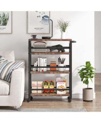 Slim Storage Cart, Narrow Rolling Carts with Wheels