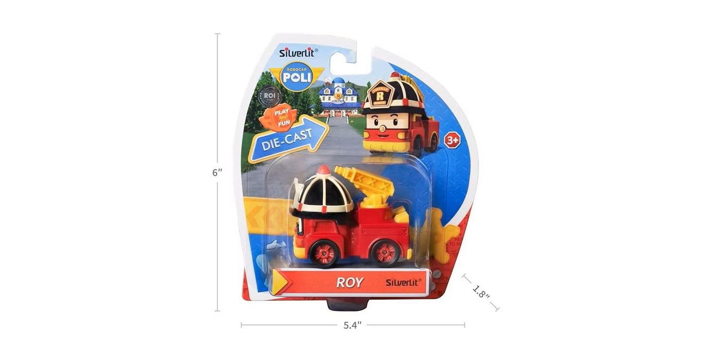 Детская игрушка Robocar Poli Roy Die-Cast Smooth-Rolling Fire Truck — фото 7