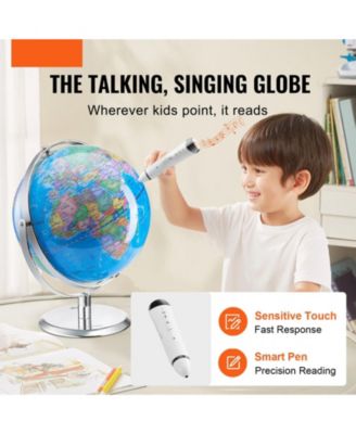 Talking World Globe 9" Interactive Educational Globe with Talking Pen