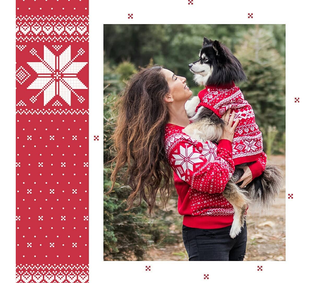 Blueberry Pet Fair Isle Matching Family Apparel