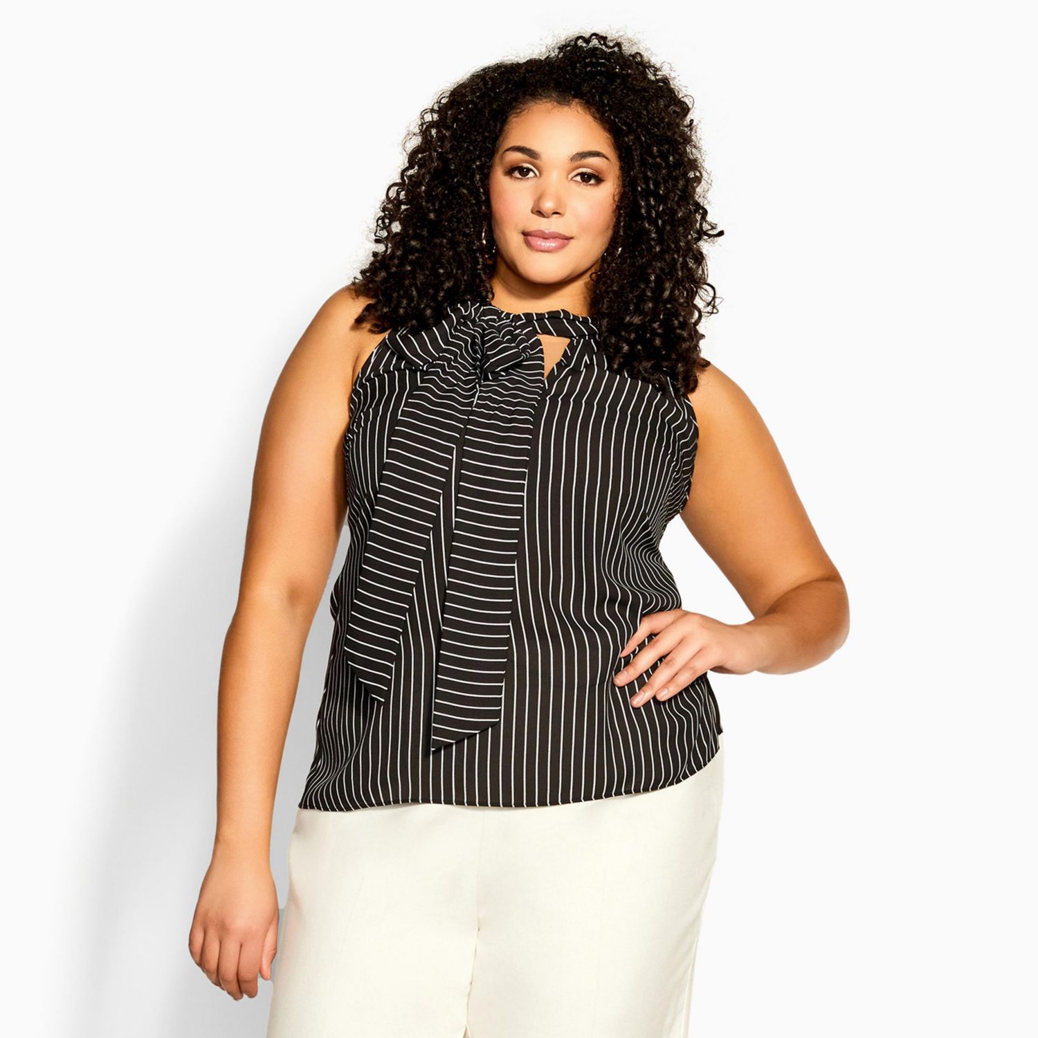 Plus Size Mia Stripe Top