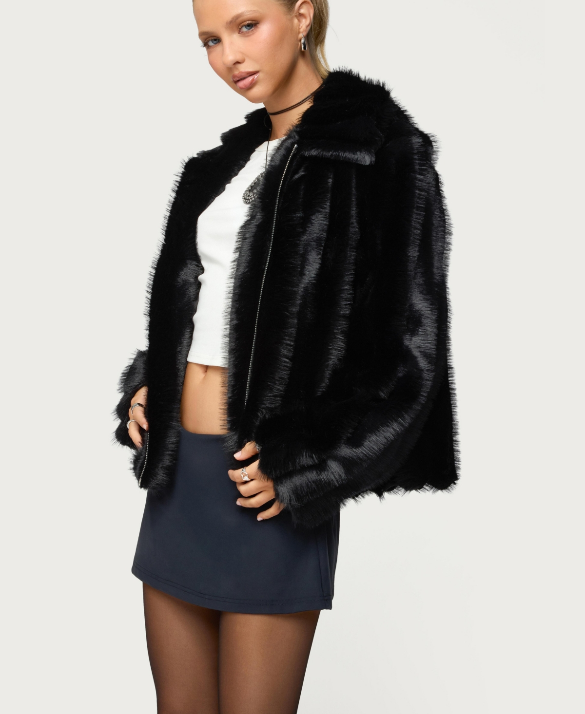 Edikted Women's Tedi Faux Fur Jacket
