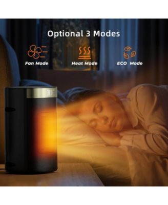 1500W Space Heater, Fast Heating & Energy Saving Portable Electric Heater with Remote, 5 Modes Adjustable Thermostat 24H Timer, Safe Quiet