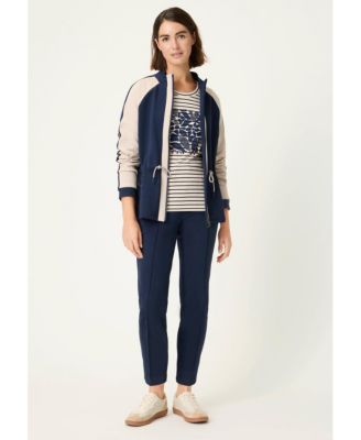 Women's Stripe & Placement Print T-Shirt