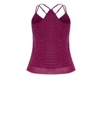 Plus Size Strappy Nail Top