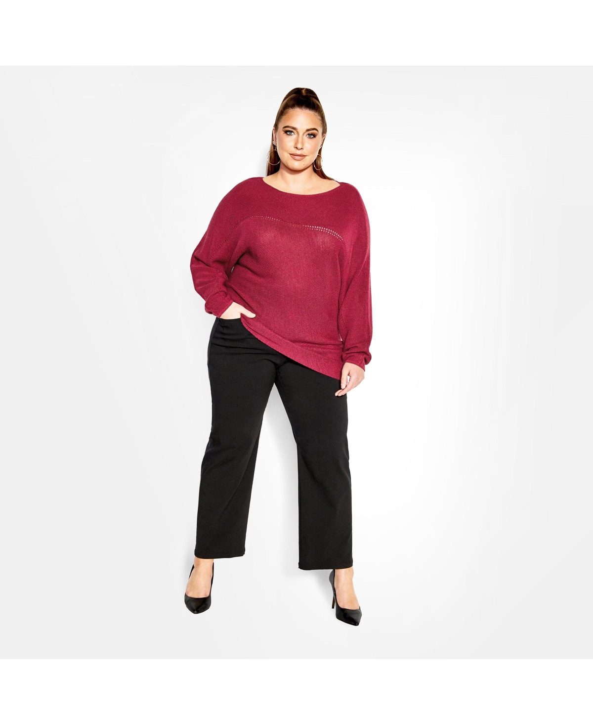 City Chic Plus Romance Sweater