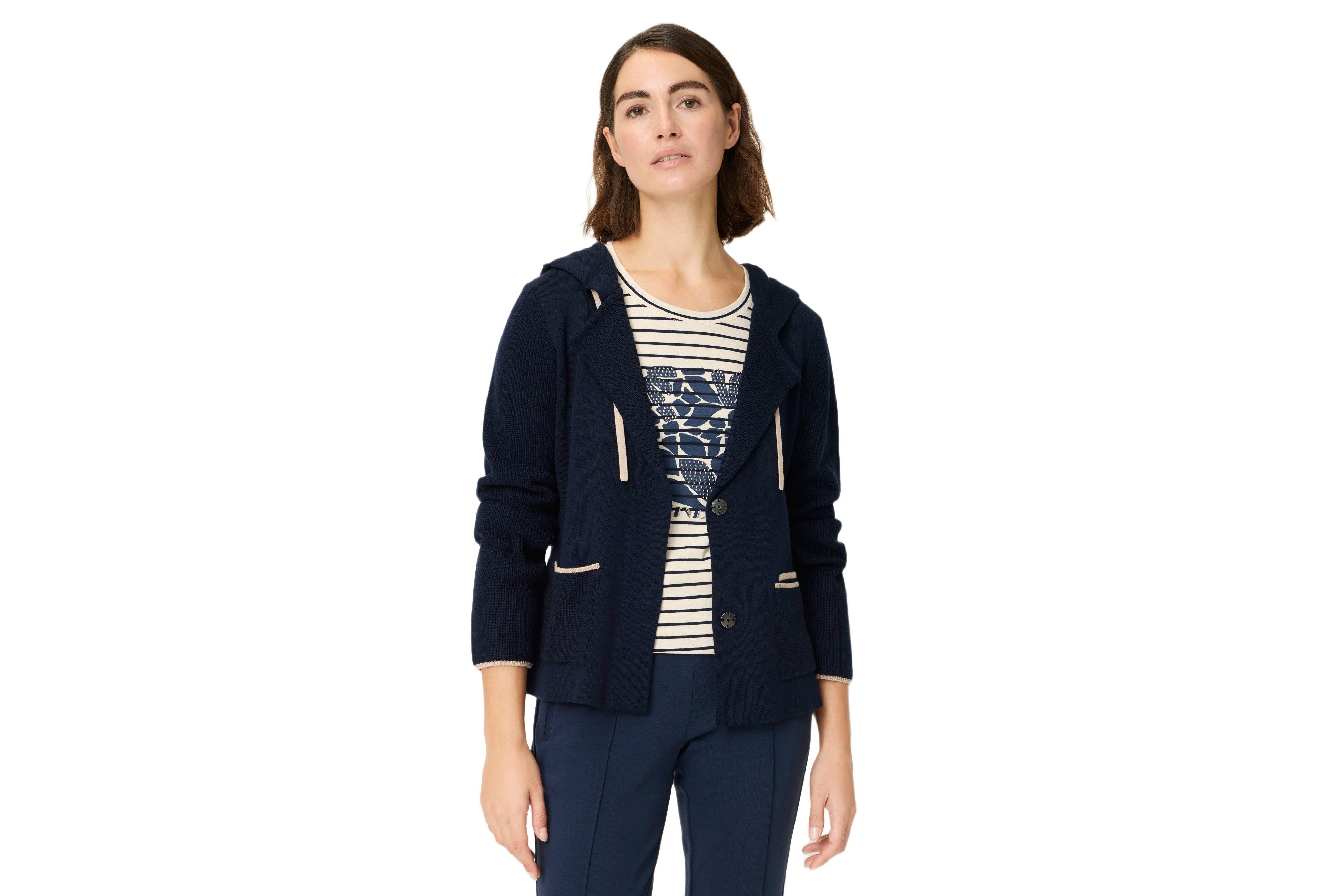 Olsen Women's Knit Hoodie Cardigan Sweater