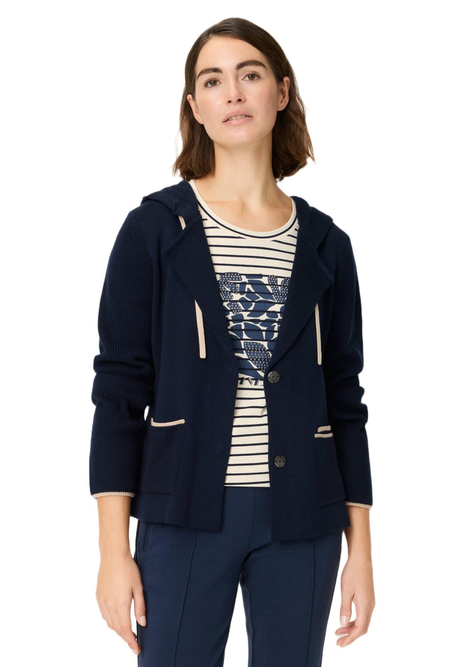 Women's Knit Hoodie Cardigan Sweater