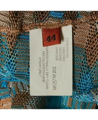 Women's Blue Patterned Knit Halter Neck Midi Dress