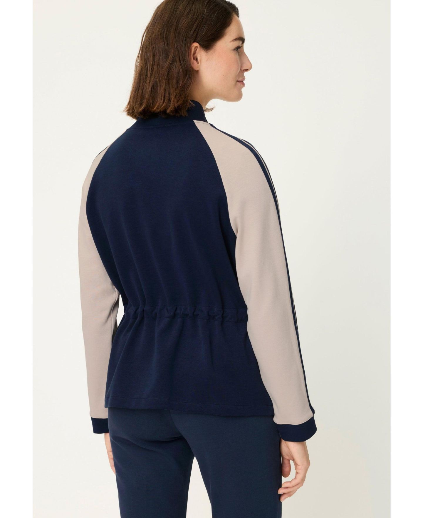 Женская куртка Olsen Jersey Knit Zip Front, цвет: Чернильный синий — фото 2