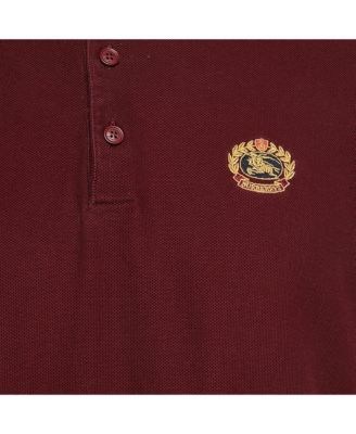 Men's Logo Embroidery Cotton Pique Polo T-Shirt