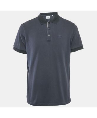 Men's Logo Embroidery Cotton Pique Polo T-Shirt