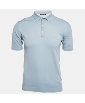 Men's Silk Knit Polo T-Shirt