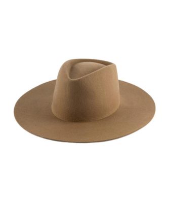 Dakota Wide Brim Felt Hat with Triangle Crown