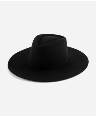 Dakota Wide Brim Felt Hat with Triangle Crown