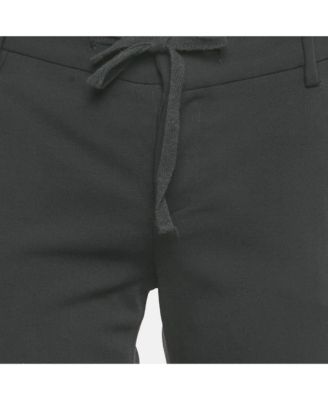 Women's Deluxe Black Cotton Studded Pako Trousers