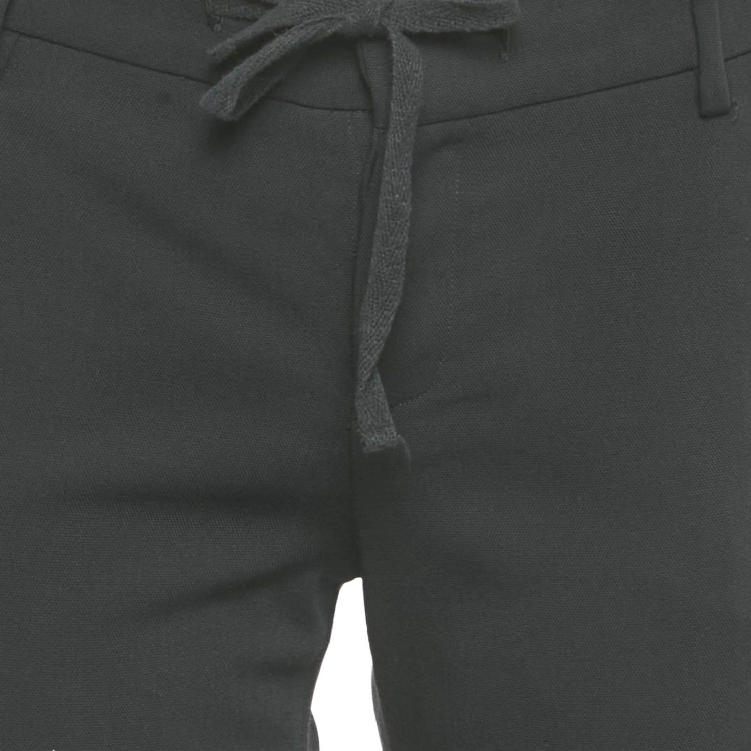 Women's Deluxe Black Cotton Studded Pako Trousers
