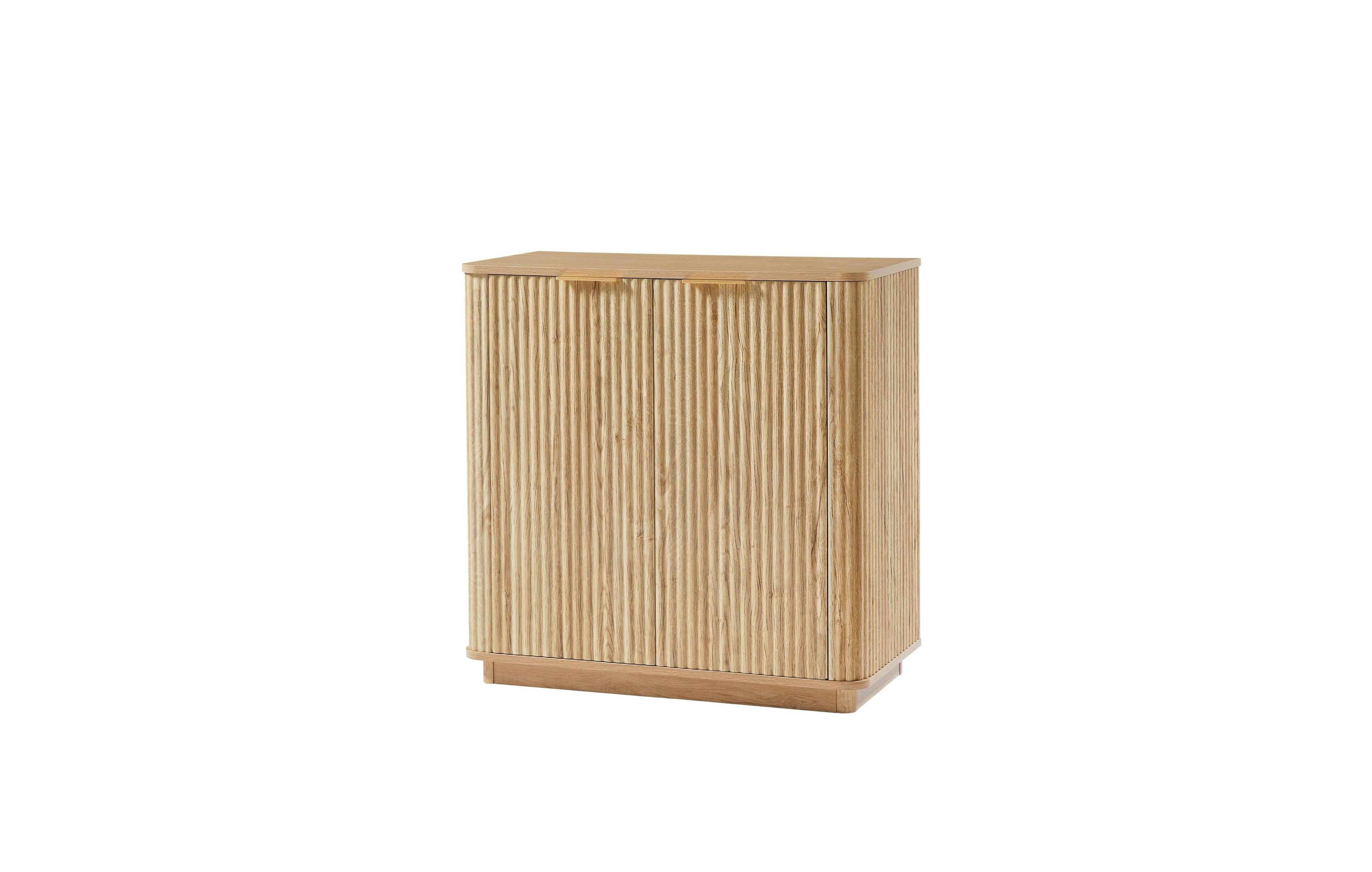Boyel Living 31.5" Elegant Sideboard with Wavy-Grain Panel, Mdf Cutlery Cabinet for Living Room or Dining Room