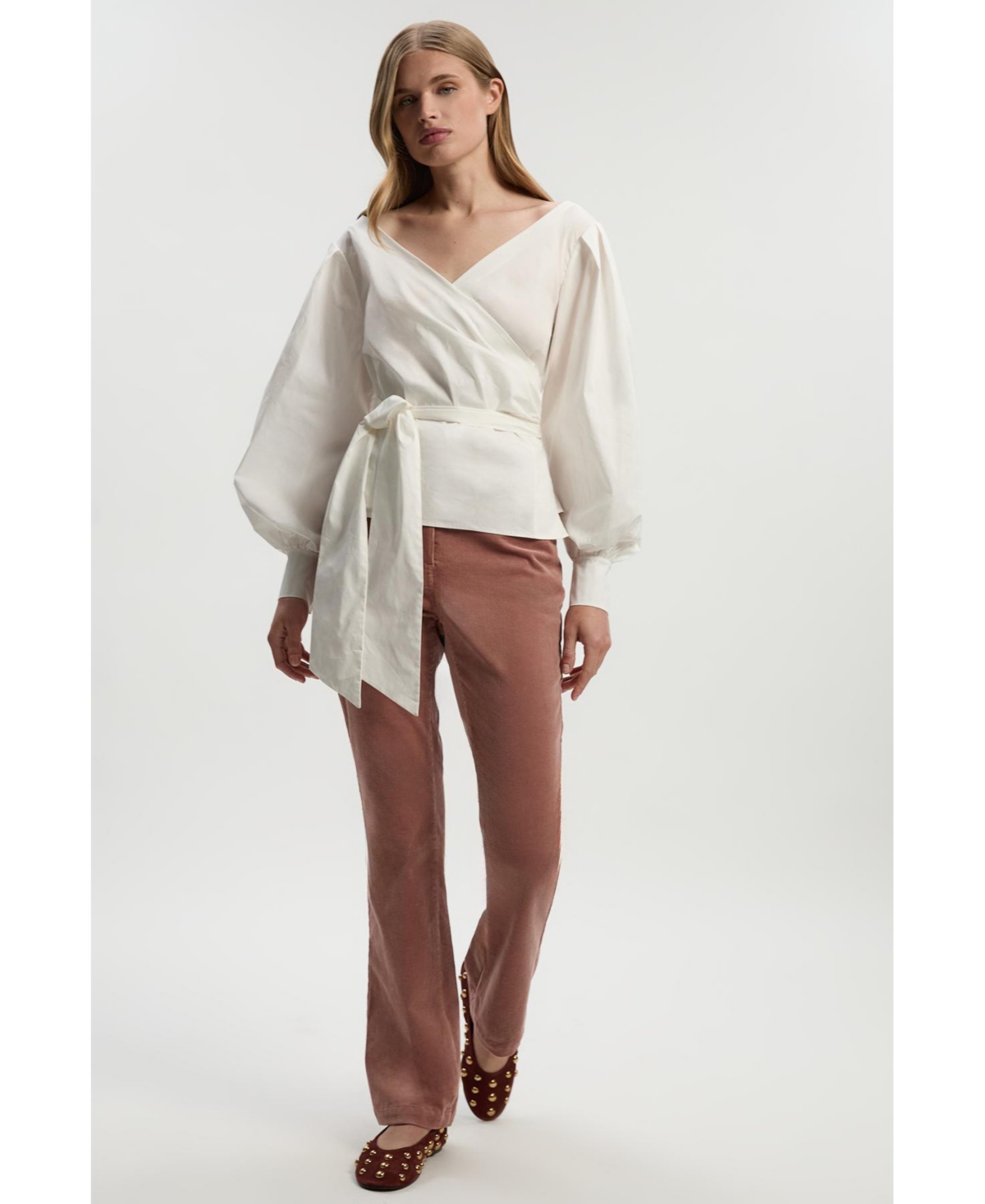 Karen Millen Women's Stretch Cord Kickflare Jean