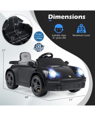 12V Electric Ride On Car with Remote Control and Music