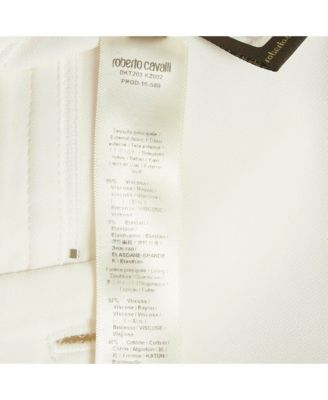 Women's White Crepe Flared Leg Pants