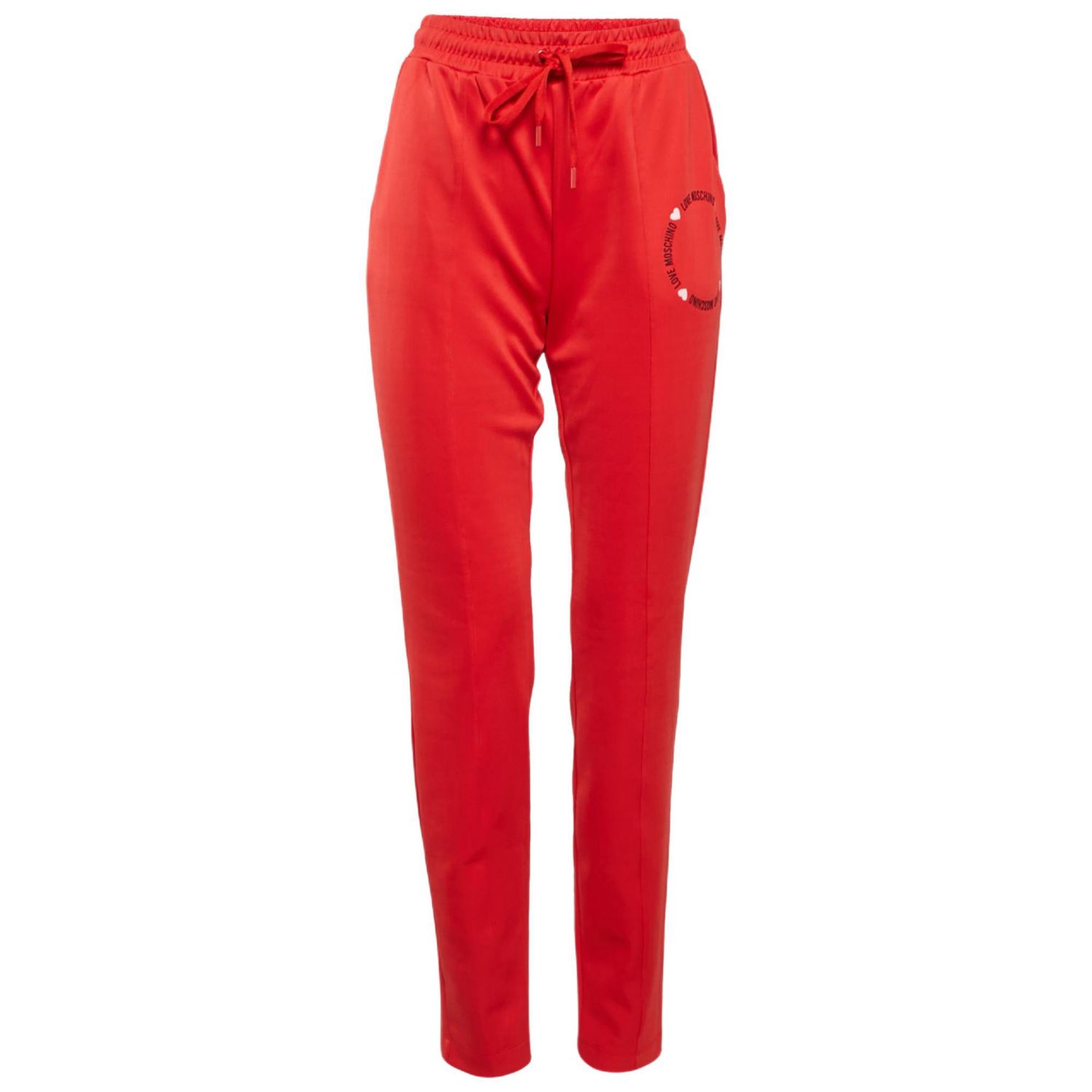 Women's Red Jersey Track Trouser