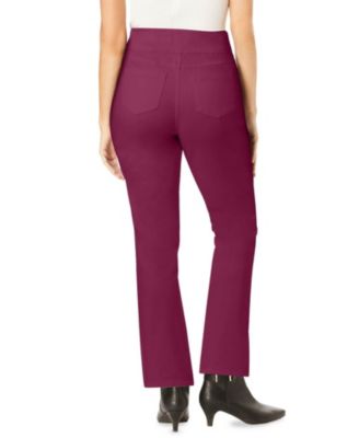 Women's Within Flex-Fit Pull-On Bootcut Gap-Free Stretch Denim Jeans