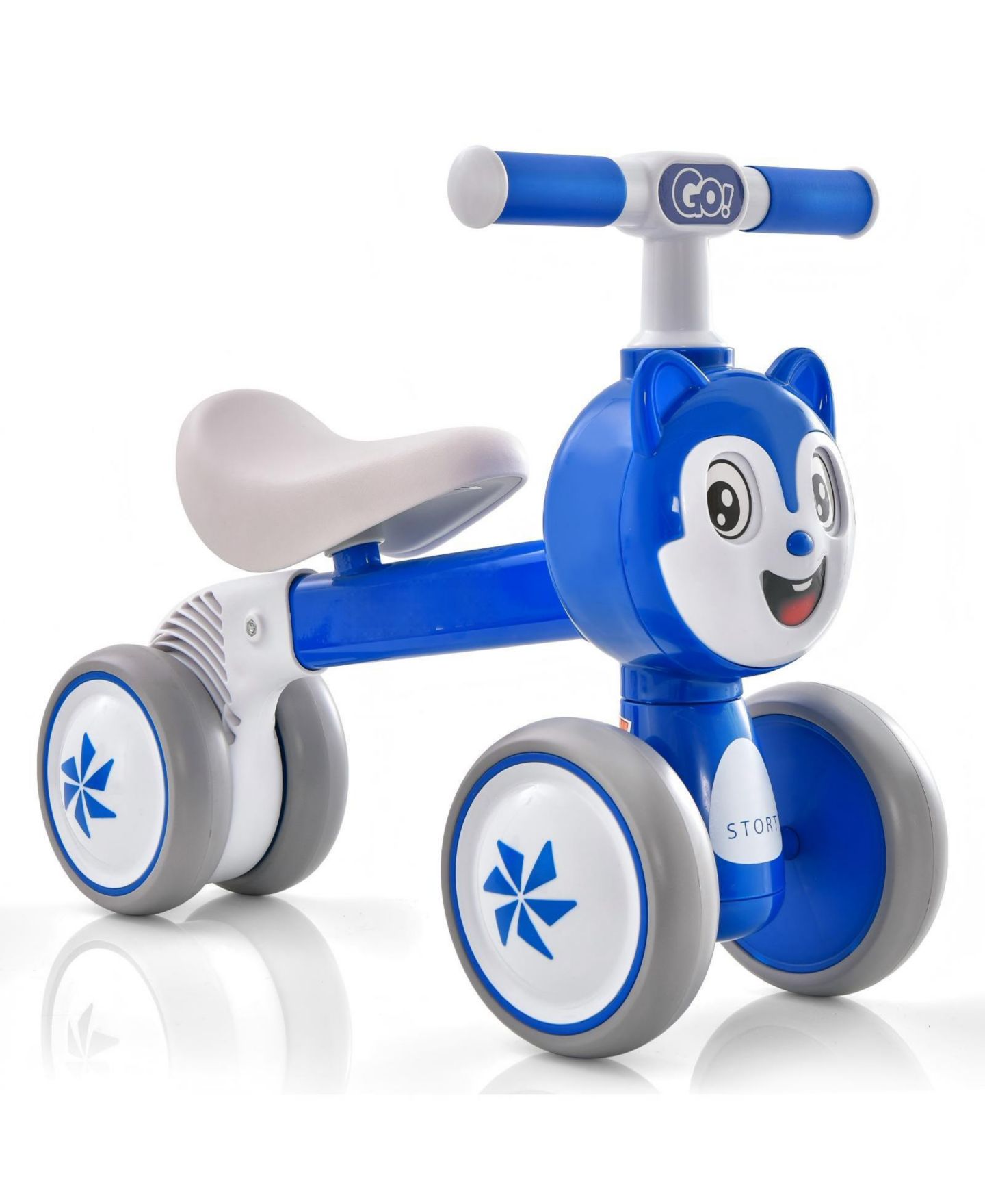 Детская игрушка HONGGE Toddler 4-Wheel Balance Bike Carbon Steel Frame, Ages 2+, цвет: Синий — фото 1