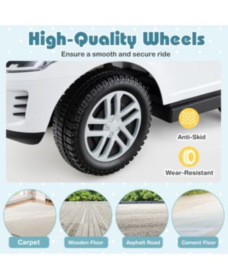 3 In 1 Land Rover Ride On Push Car For Kids With Handle Storage And Canopy