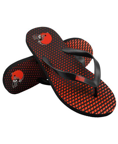 Forever Collectibles Cleveland Browns High End Flip Flops