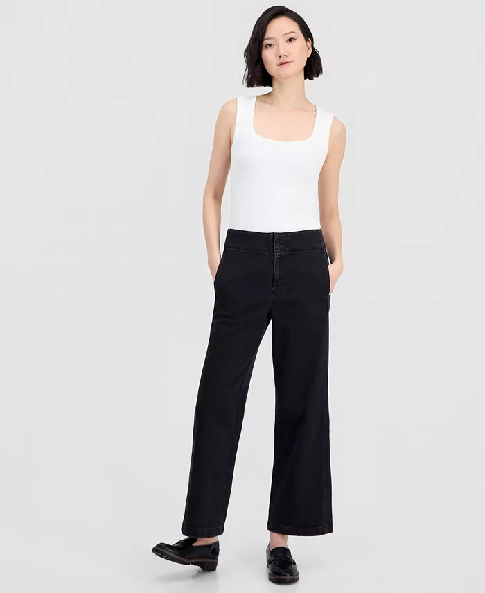 Petite High-Rise Wide-Leg Jeans - thumbnail 5