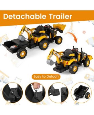 4 in 1 Kids Ride On Tractor 12V with Remote