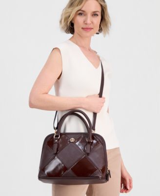 Pieced Dome Satchel, Exclusively at Macy's 