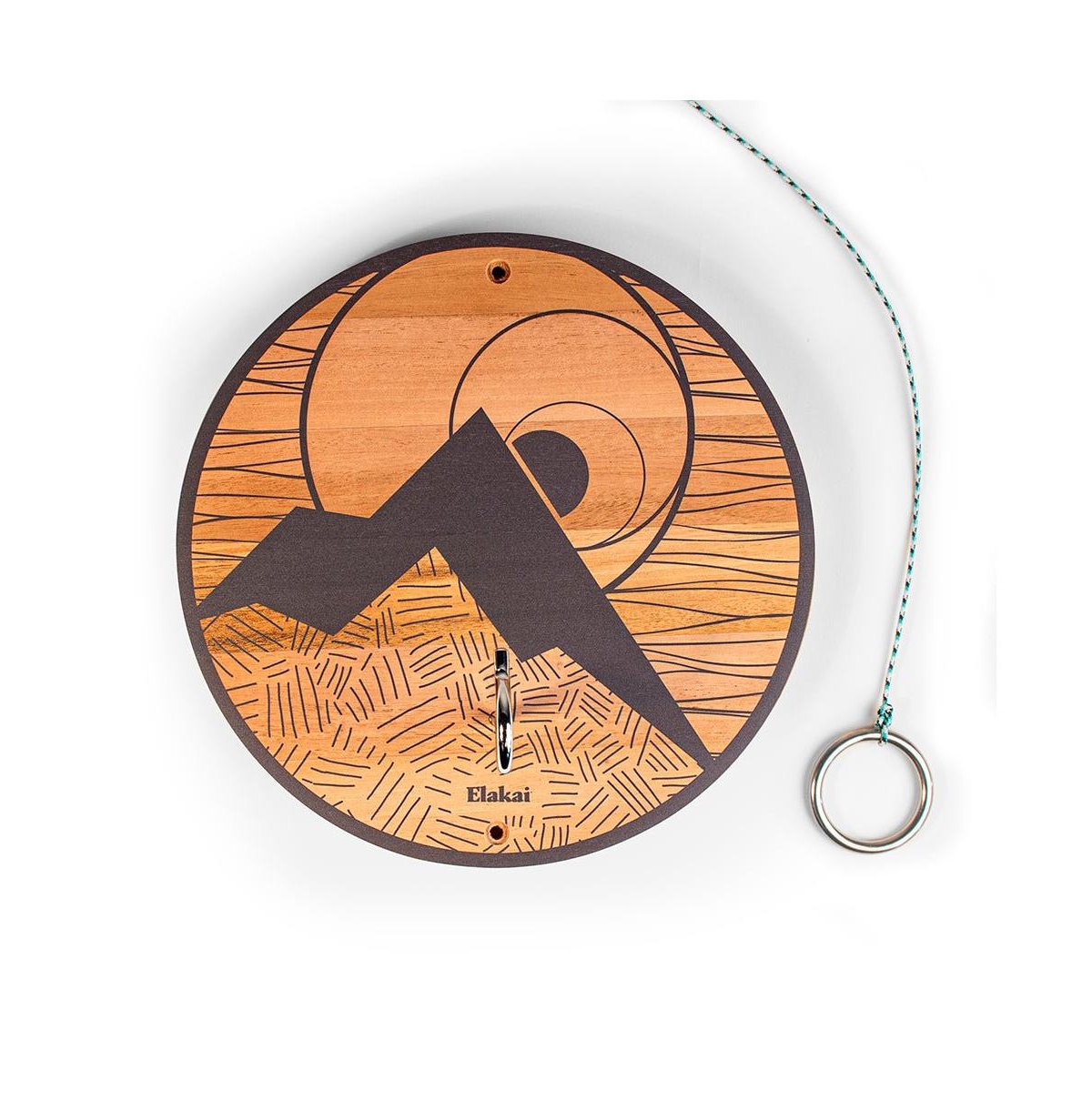 Elakai Hook and Ring Toss Game with Natural Wood Finish