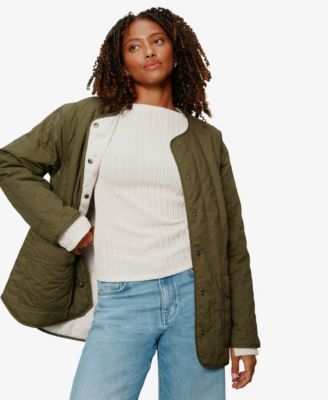 Women's Reversible Snap-Front Quilted Jacket