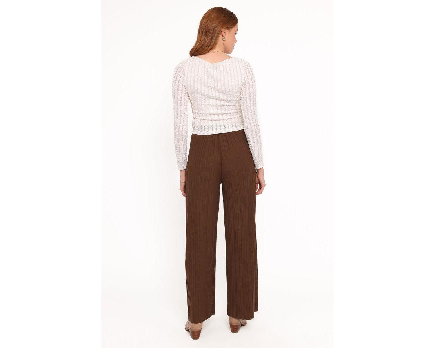 Women's Davis Pleated Knit Pant
