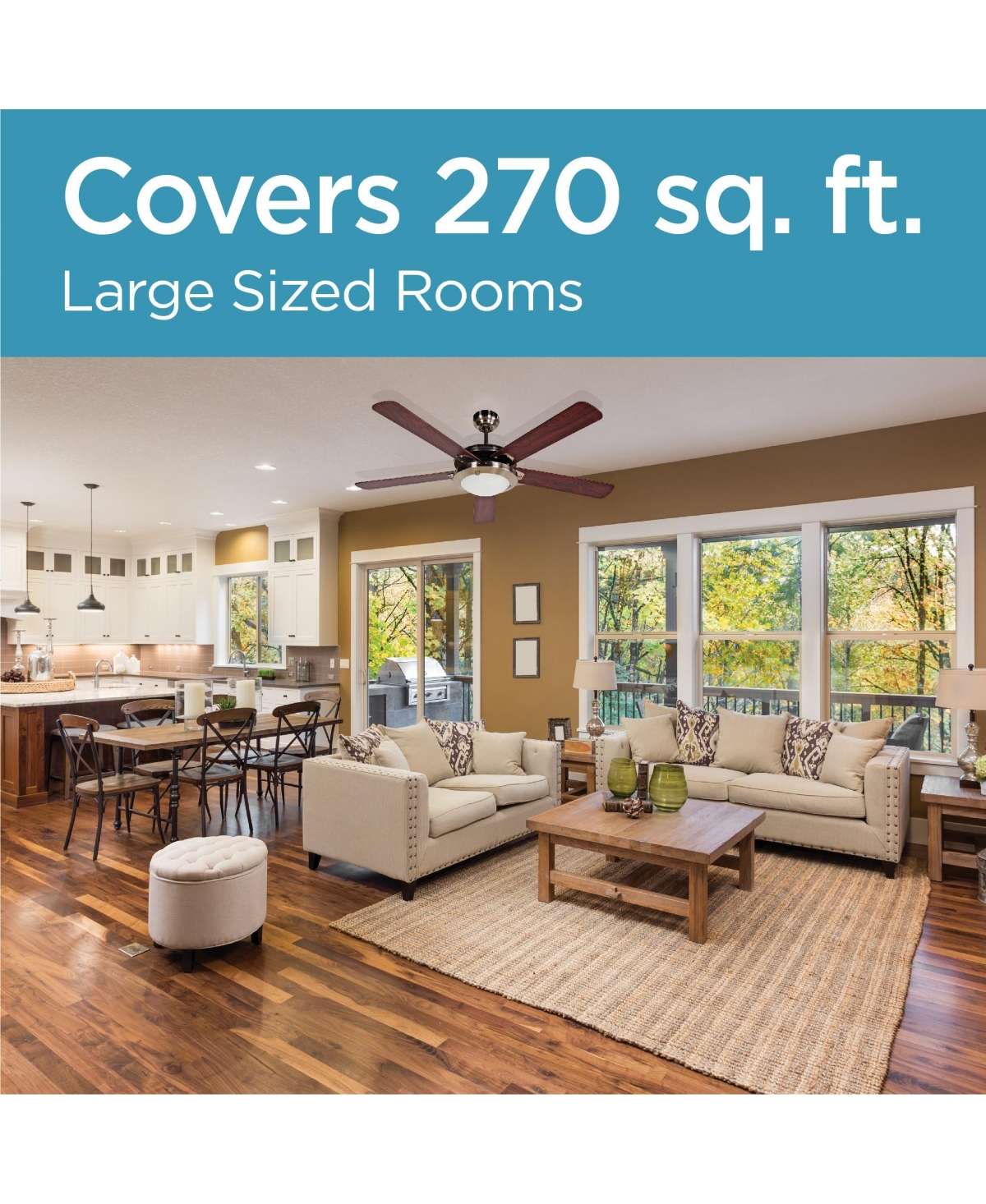 52 inch Celing Fan with Remote Control