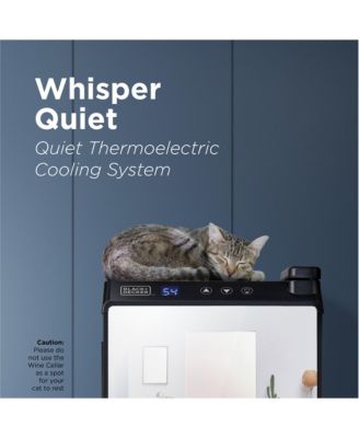 BLACK+DECKER Thermoelectric 12-Bottle LED Display Mirror Door Wine Cellar