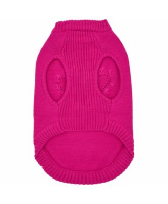 Pom-Pom Heart Dog Sweater