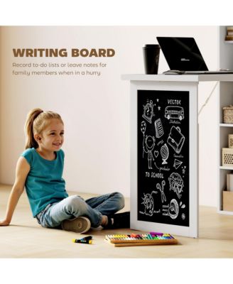 Convertible Desk with board & Shelf Multi-Function Table,