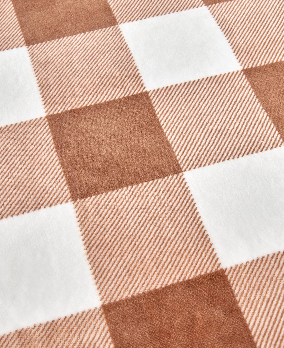 Linery & Co. Velvet Plush Reversible Sherpa Throw Blanket