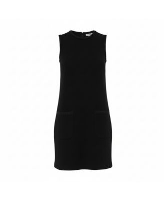  Women's Crepe Sleeveless Shift Dress