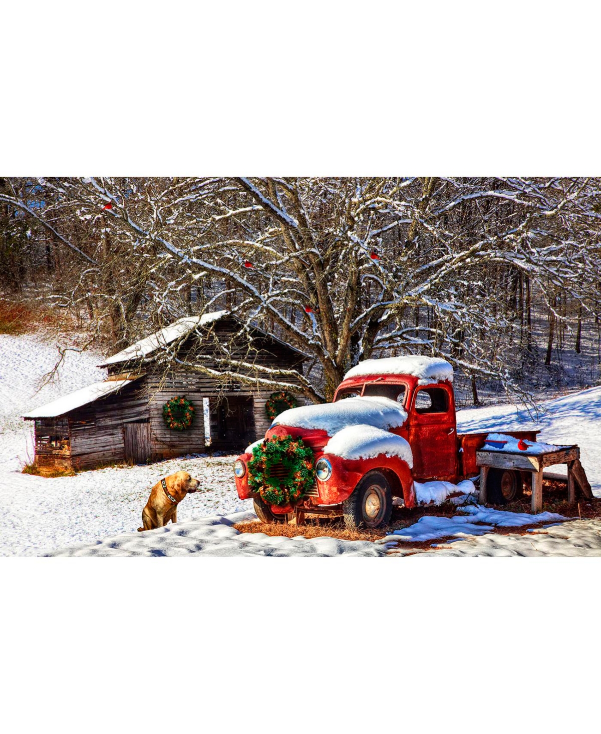 SunsOut A Nostalgic Christmas Eve 550 piece Jigsaw Puzzle for Adults Christmas