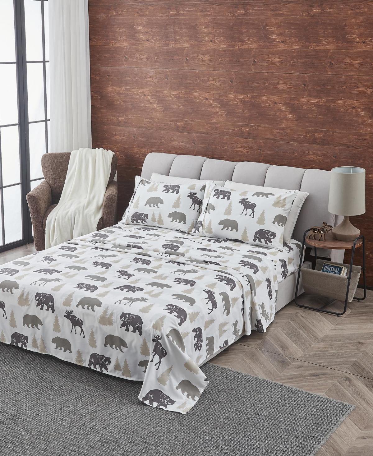 Linery & Co. Ultra-Soft Lodge-Inspired Brushed Microfiber Sheet Set