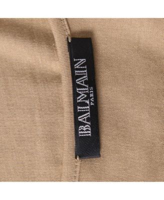 Women's Beige Cotton Logo Printed Tank Top